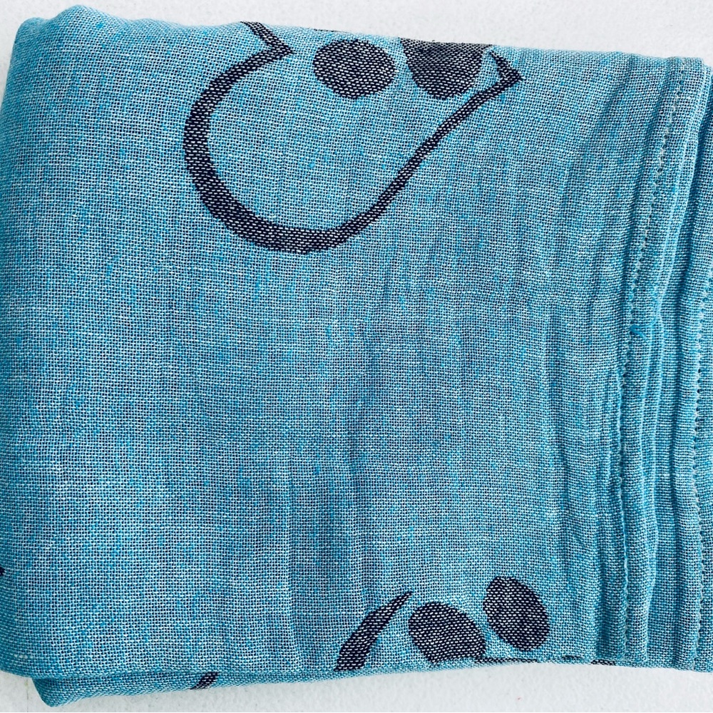 Dog blanket | Double sided cotton extra soft blanket for dogs, Blue/Grey - Picture 5 of 6